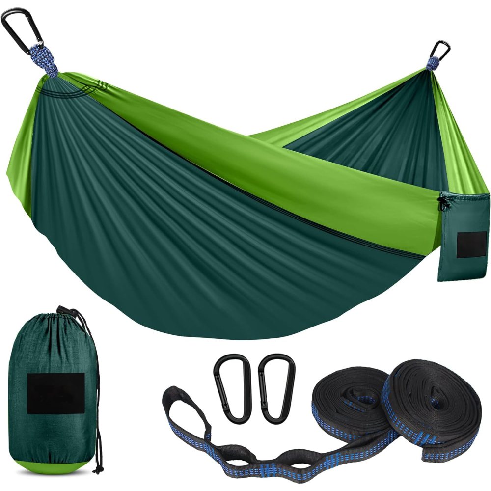 Hammock for Camping (Black & Grey / Medium (Single)): image 3